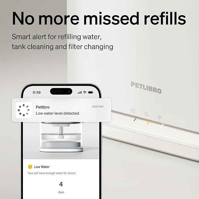 Smart Cat Water Fountain with App Control – 3L Stainless Steel Pet Water Dispenser